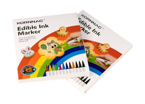 Quality Food Safe Edible Marker Pen For Cake Decorating Orange Green Blue factory