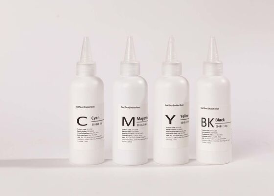 Qualidade Cartuchos de tinta para impressora de corante alimentar, imagem comestível, seguros para alimentos, 100ml, ODM Fábrica